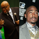 Stanley Crouch (left); Tupac Shakur (Getty Images)